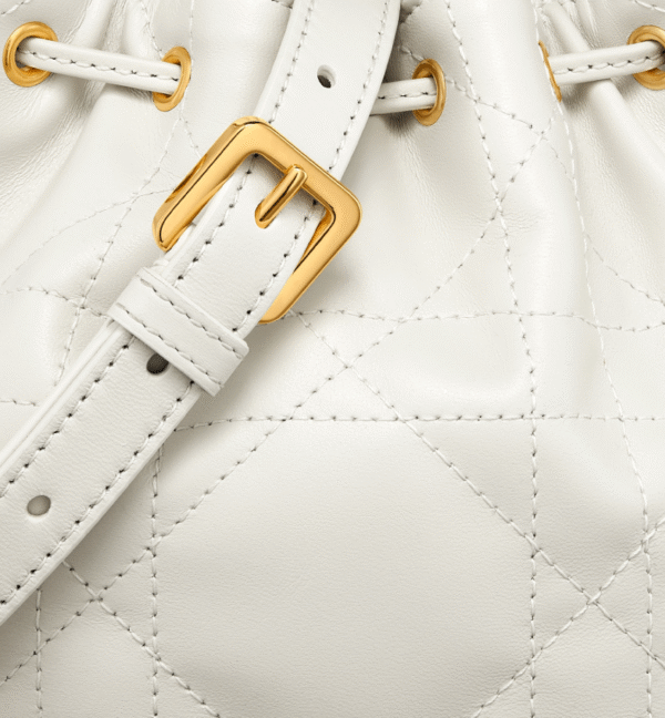 Small Dior Jolie Bucket Bag White