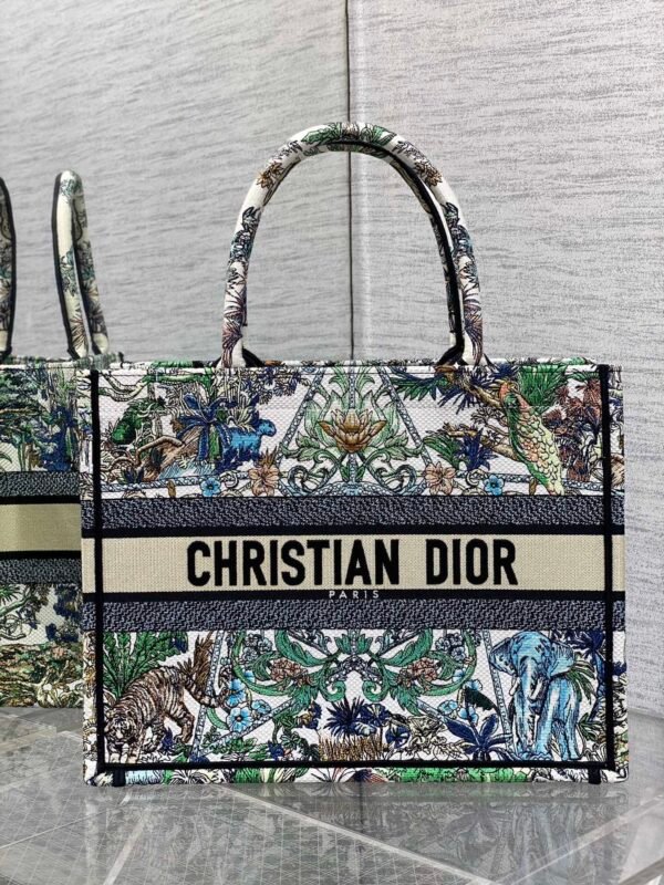 Dior Book tote Jungle Green
