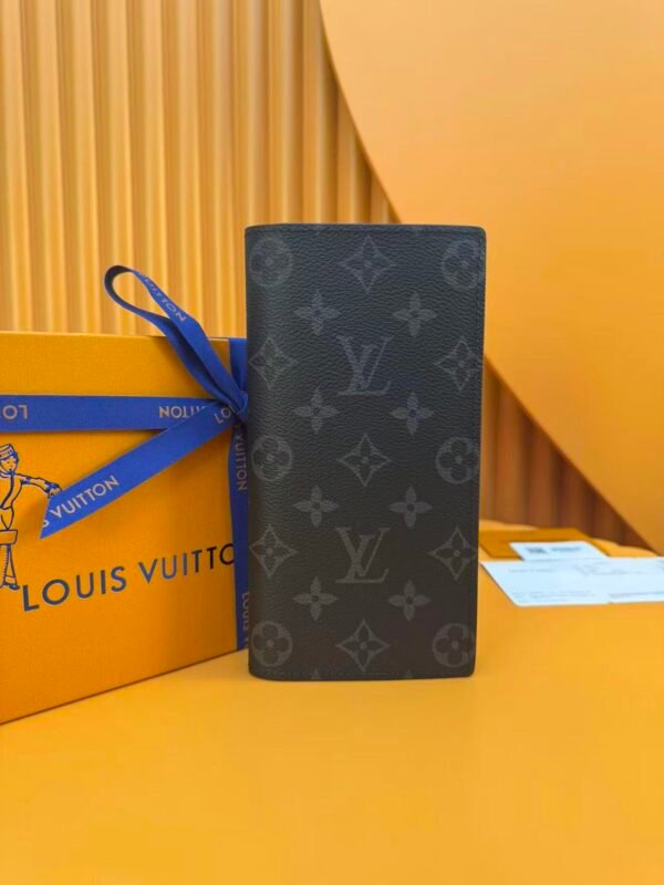 LOUIS VUITTON Men's Brazza Wallet Monogram Eclipse M61697