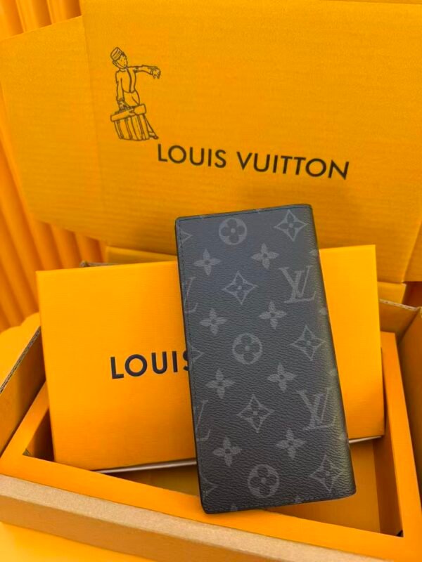 LOUIS VUITTON Men's Brazza Wallet Monogram Eclipse M61697
