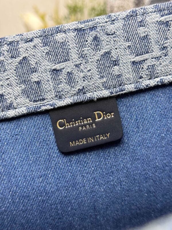 Large Dior Book Tote Denim blue (9) Large Dior Book Tote Denim blue