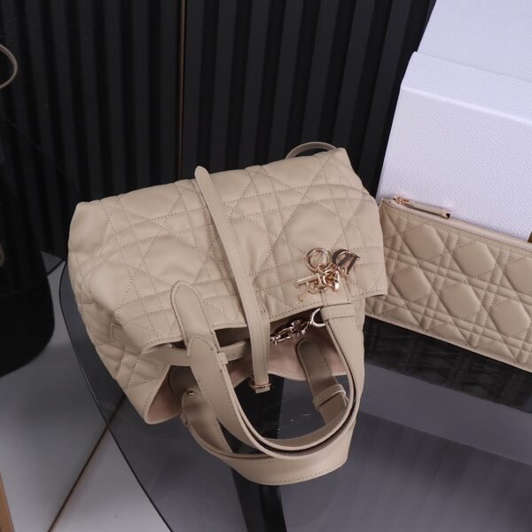 M2822OSHJ_M51U (2) Small Dior Toujours Bag Powder Beige