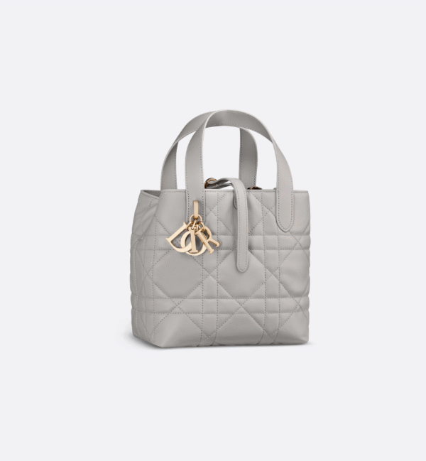 Small Dior Toujours Vertical Tote Bag Gray