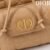 Small Dior Caro Bucket Bag Apricot color