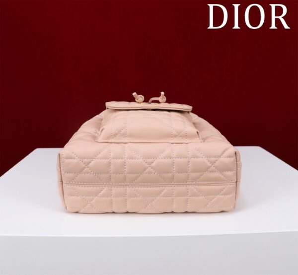 Small Dior Caro Bucket Bag Pink