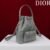 Small Dior Caro Bucket Bag Gray