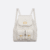 Medium Dior Caro Backpack White