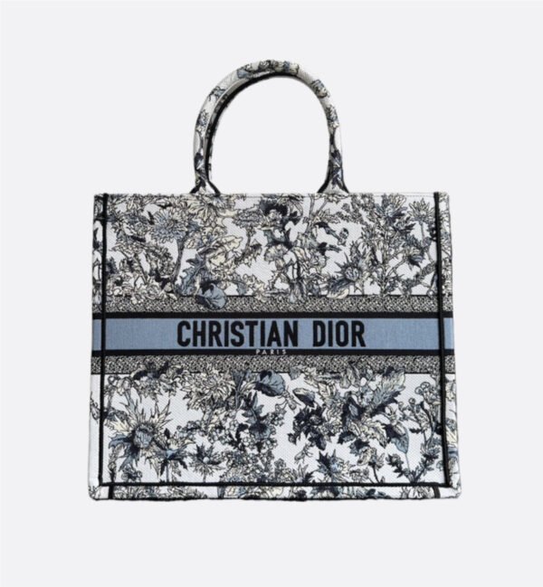 Dior Book Tote Blue Lotus