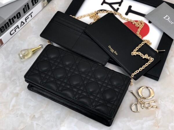 Lady Dior Pouch Black