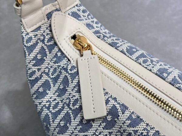 S3202UDFD_M925 (7) Dior Diorstar Hobo Bag with Chain Grey