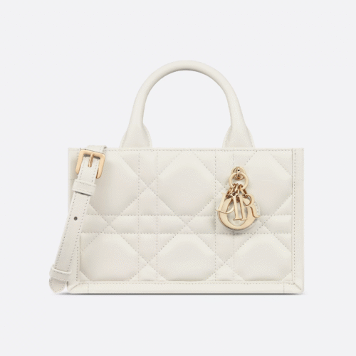 Mini Dior Book Tote White