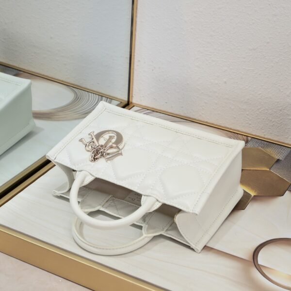 Mini Dior Book Tote White
