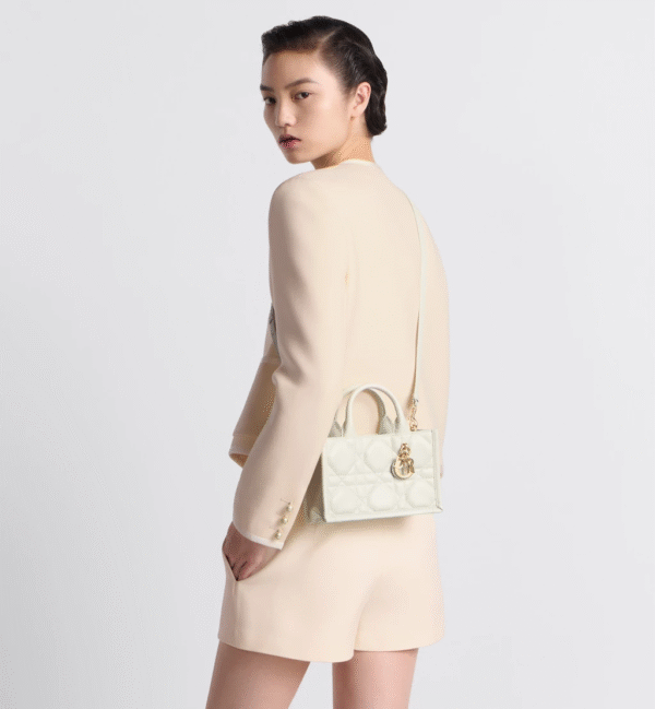 Mini Dior Book Tote White