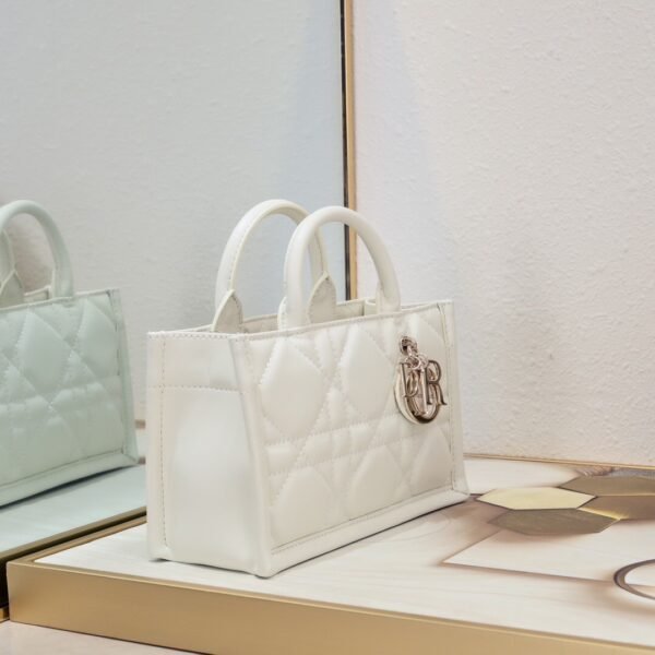 Mini Dior Book Tote White