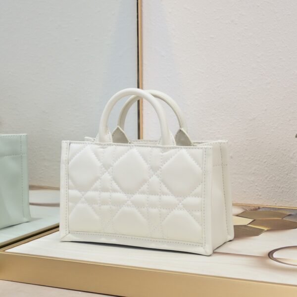 Mini Dior Book Tote White