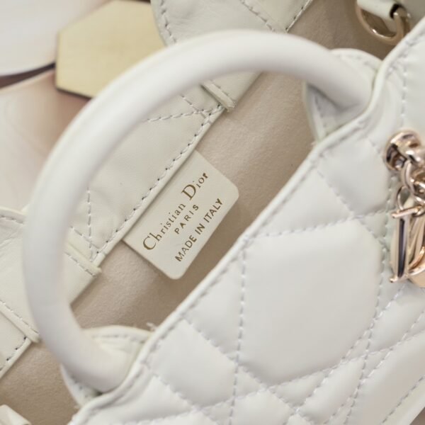 Mini Dior Book Tote White