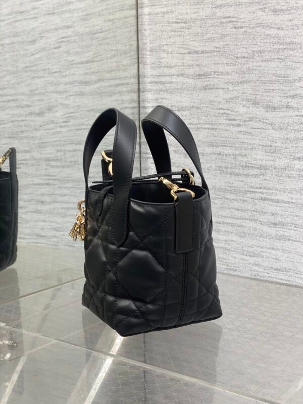 S6100OSNW_M900 (3) Dior Toujours Vertical Nano Tote Bag Black