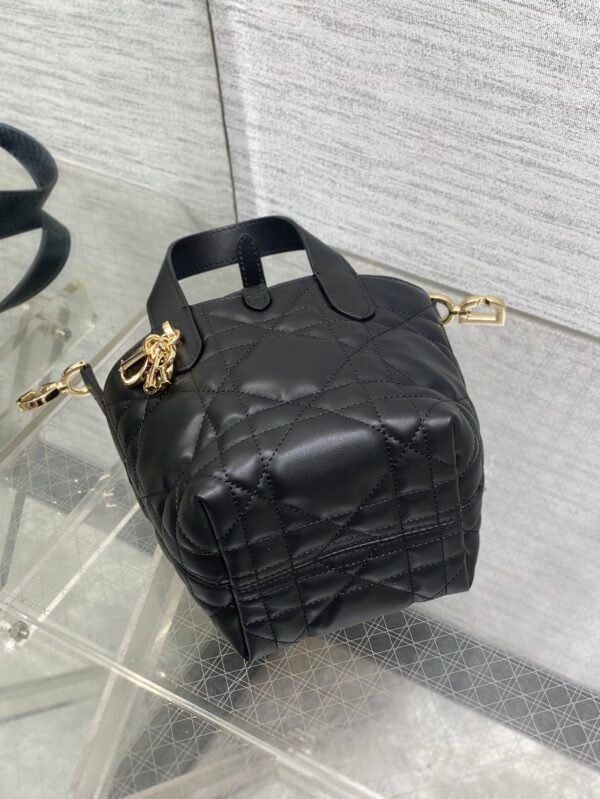 S6100OSNW_M900 (4) Dior Toujours Vertical Nano Tote Bag Black