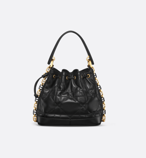 Small Dior Jolie Bucket Bag black (2) Small Dior Jolie Bucket Bag black