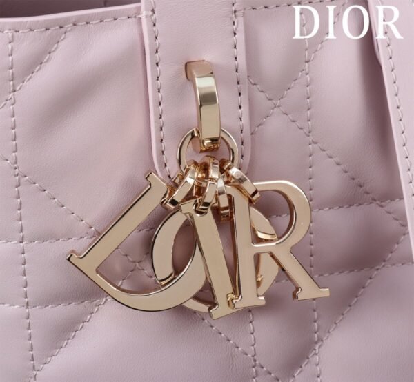 Small Dior Toujours Vertical Tote Bag pink
