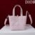 Small Dior Toujours Vertical Tote Bag pink