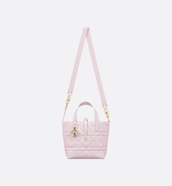 Small Dior Toujours Vertical Tote Bag pink