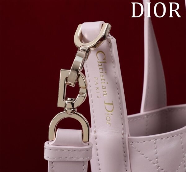 Small Dior Toujours Vertical Tote Bag pink