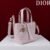 Small Dior Toujours Vertical Tote Bag pink