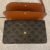 10D852CG9-04LU (3) Celine Wallet on strap in Triomphe Canvas and Smooth Lambskin