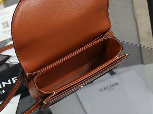 CELINE MINI BESACE CLEA in Triomphe canvas and calfskin