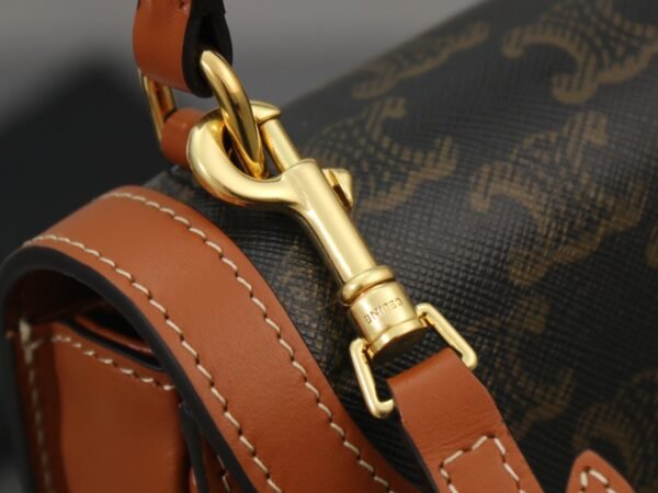 CELINE MINI BESACE CLEA in Triomphe canvas and calfskin