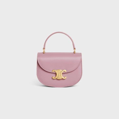 10L063ETZ-25TL (1) CELINE MINI BESACE CLEA in SHINY CALFSKIN PINK