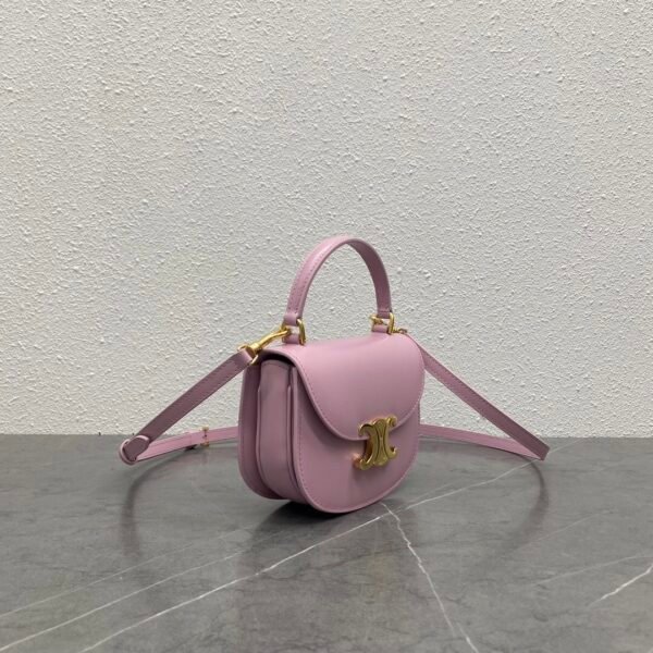 10L063ETZ-25TL (2) CELINE MINI BESACE CLEA in SHINY CALFSKIN PINK