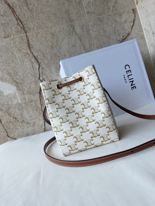 CELINE MICRO SAILOR IN TRIOMPHE CANVAS AND CALFSKIN