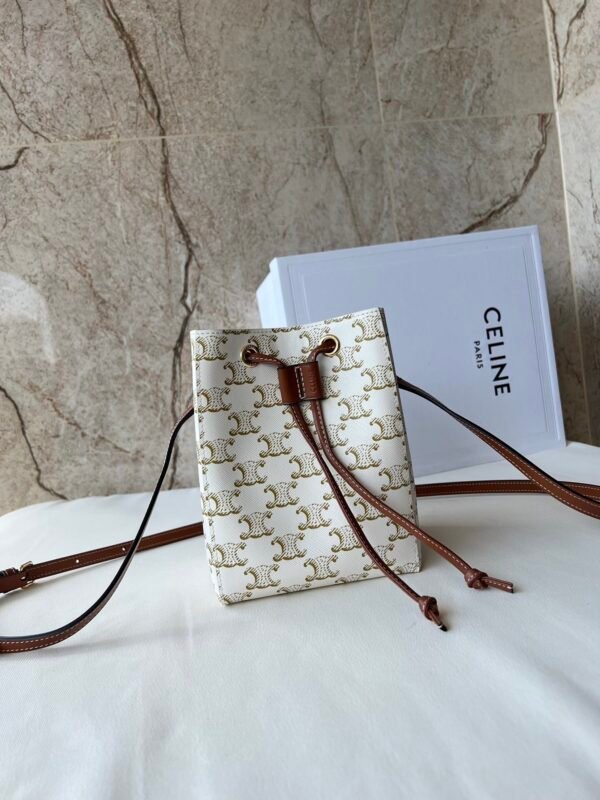 CELINE MICRO SAILOR IN TRIOMPHE CANVAS AND CALFSKIN