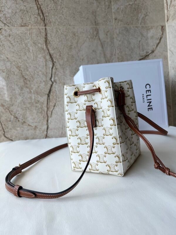 CELINE MICRO SAILOR IN TRIOMPHE CANVAS AND CALFSKIN