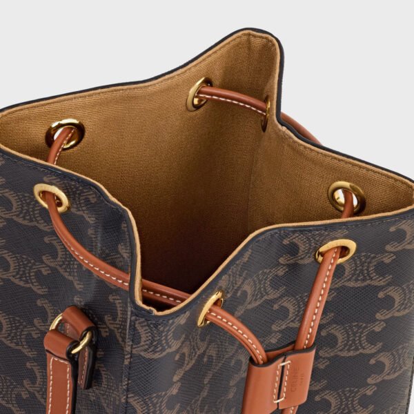 CELINE MICRO SAILOR IN TRIOMPHE CANVAS AND CALFSKIN