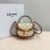 10k502 (6) CELINE MINI BESACE CLEA in Triomphe canvas and calfskin