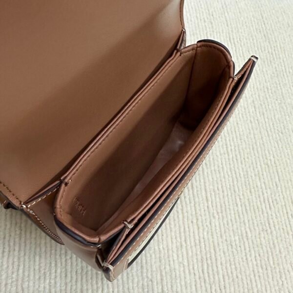 10k502 (8) CELINE MINI BESACE CLEA in Triomphe canvas and calfskin