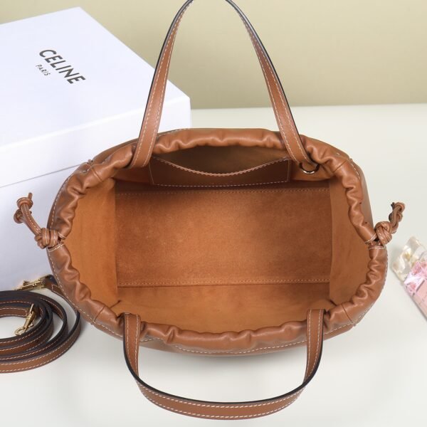 CELINE SMALL CABAS DRAWSTRING CUIR TRIOMPHE IN SMOOTH CALFSKIN - TAN