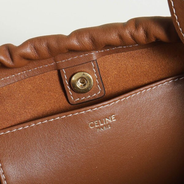 CELINE SMALL CABAS DRAWSTRING CUIR TRIOMPHE IN SMOOTH CALFSKIN - TAN