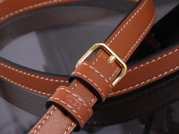 113772CAS-04LU (2) Celine SMALL BOSTON IN Triomphe Canvas and calfskin