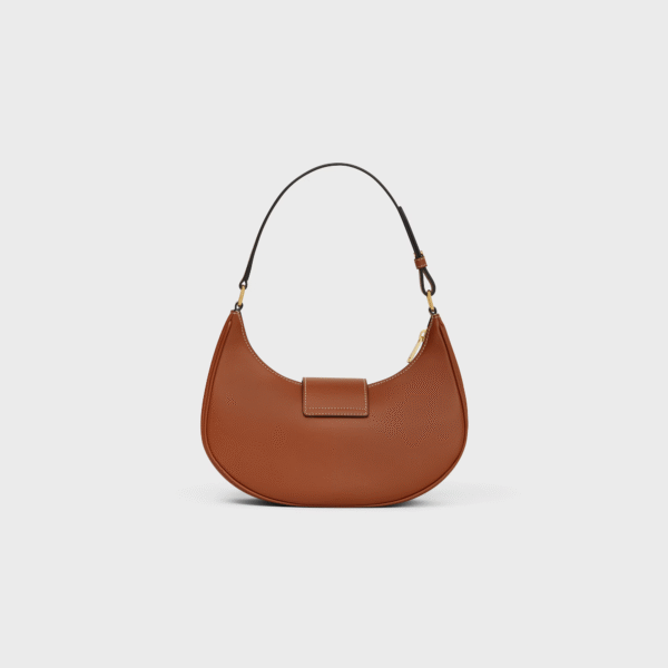 CHLINE MEDIUM AVA TRIOMPHE BAG IN Brown smooth Calfskin