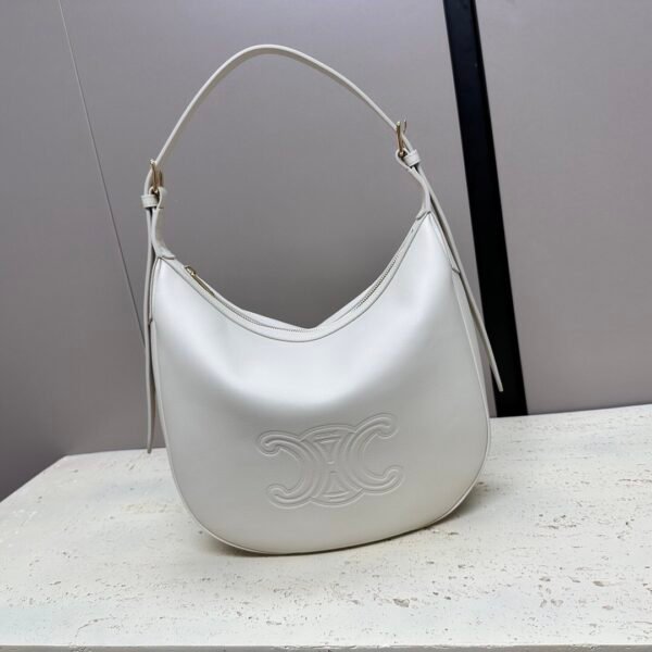 CELINE MEDIUM HELOÏSE BAG IN SUPPLE GRAINED CALFSKIN WHITE