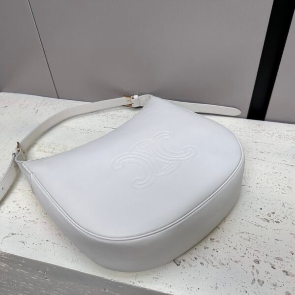 CELINE MEDIUM HELOÏSE BAG IN SUPPLE GRAINED CALFSKIN WHITE