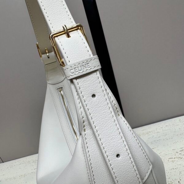 CELINE MEDIUM HELOÏSE BAG IN SUPPLE GRAINED CALFSKIN WHITE