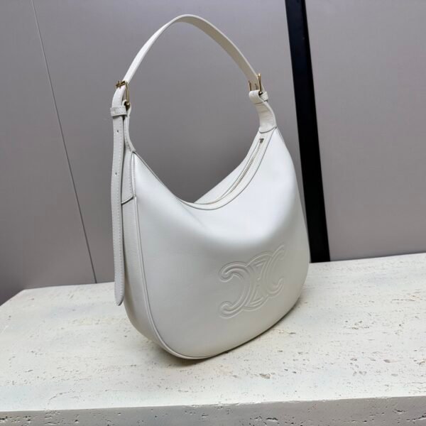 CELINE MEDIUM HELOÏSE BAG IN SUPPLE GRAINED CALFSKIN WHITE