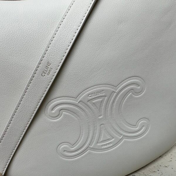 CELINE MEDIUM HELOÏSE BAG IN SUPPLE GRAINED CALFSKIN WHITE