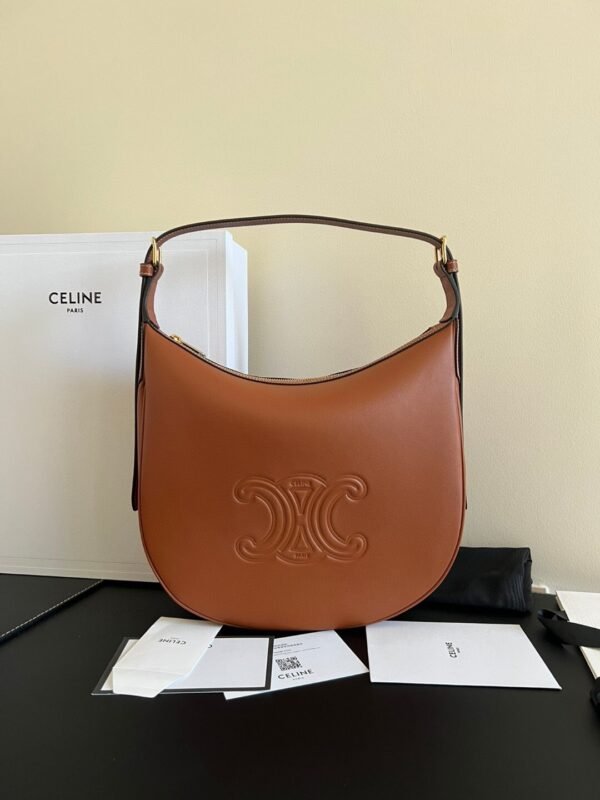 CELINE MEDIUM HELOÏSE BAG IN SUPPLE GRAINED CALFSKIN BLACK