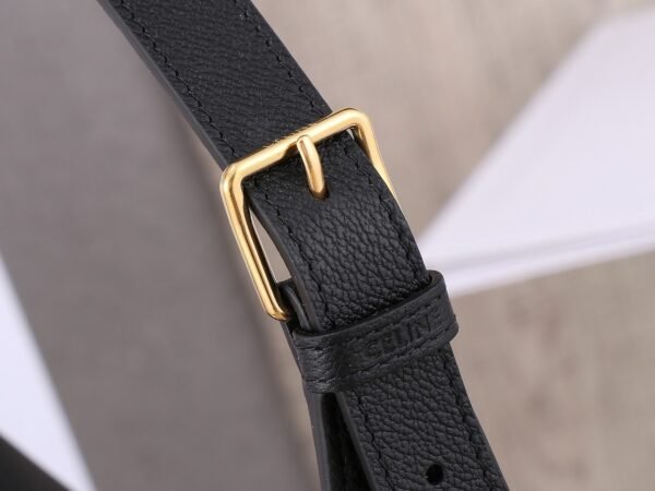 CELINE MEDIUM HELOÏSE BAG IN SUPPLE GRAINED CALFSKIN BLACK